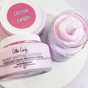 Cotton Candy Lotion, Body Butter, Hand Cream