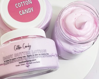Cotton Candy Lotion, Body Butter, Hand Cream