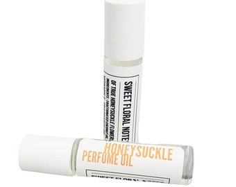 Honeysuckle Perfume Oil Roll On – Sweet Floral Scent, Alcohol-Free