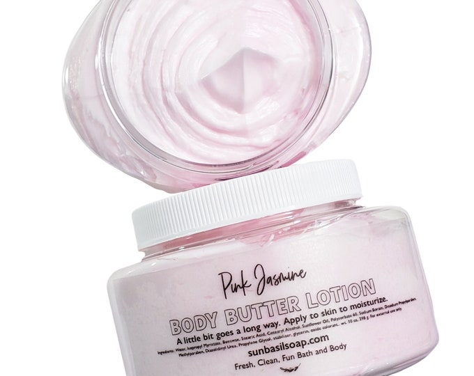Pink Jasmine Body Butter. Body Cream. Jasmine Flower. Etsy