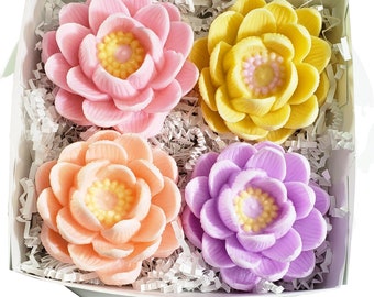 Handmade Soap Gift Set / Birthday Gifts for Her / Gift for Women / Birthday Gift / Gift for Women Friend /Birthday Gift Box / Lotus Flower