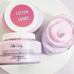 Whipped Body Butter. Body Butter Lotion. Cotton Candy Whipped Body Butter. Body Lotion. Whipped lotion. Natural Body Butter. Hand cream image 1