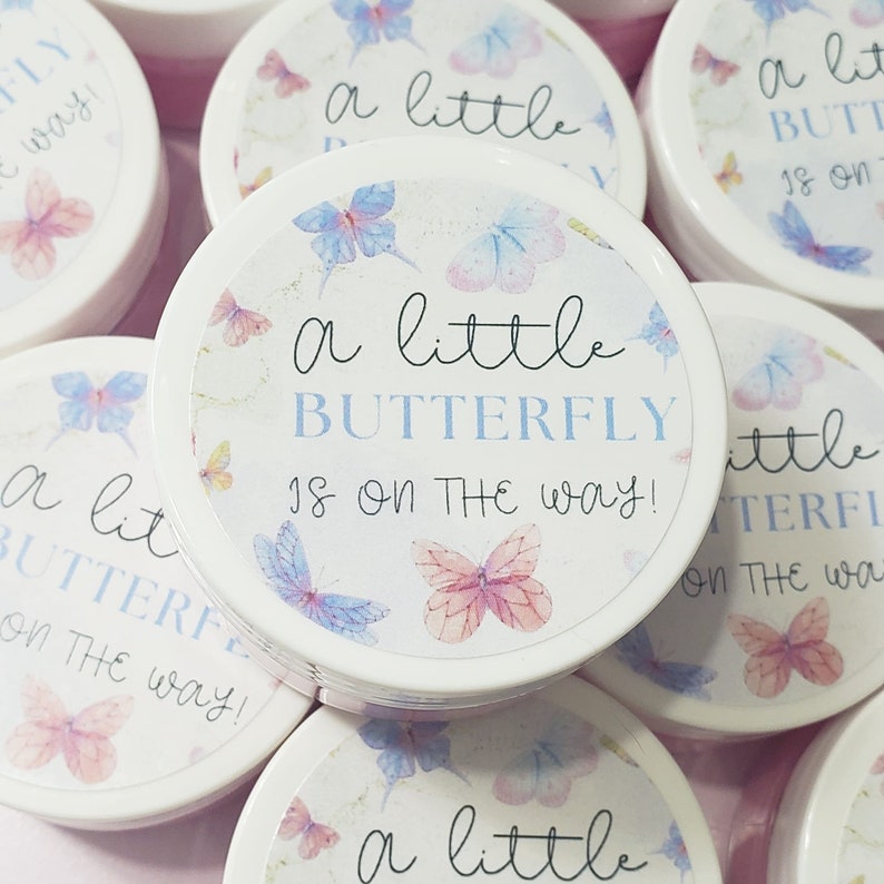 Butterfly Baby Shower Party Favor for Guests Girl Baby Shower Hand Cream Favors Butterfly Theme Birthday Favors Personalized Favor Pink image 7