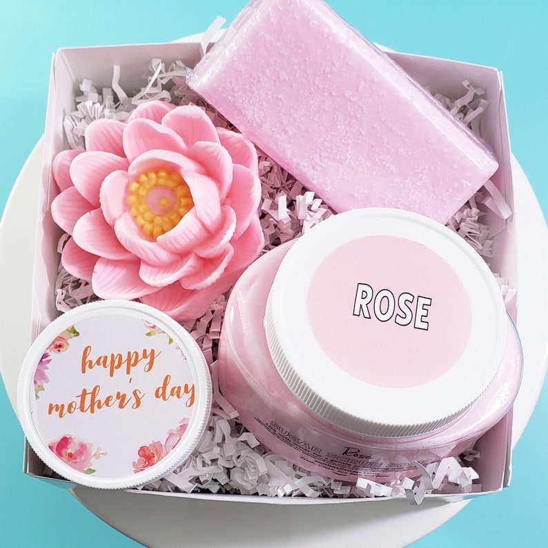 Luxury Spa Gift for Mom / Mothers Day / Rose Bath Gift Box Set Etsy