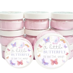 Butterfly Baby Shower Party Favor for Guests Girl Baby Shower Hand Cream Favors Butterfly Theme Birthday Favors Personalized Favor Pink image 3