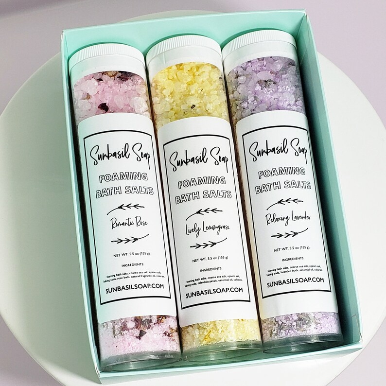Bath Salt Spa Gift Set Collection / Gift for Her / Soak Your Etsy