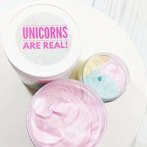 UNICORN Whipped Body Butter Lotion. Unicorn party favor. Kids sparkle. Gift for Her. Unicorn party. best friend gift. Spa Gift. Handcream image 7