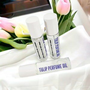 Tulip Perfume Oil /  Natural Perfume / Roll On Perfume / Alcohol Free / Tulip Perfume / Easter Gift Ideas for Women / Spring Perfume