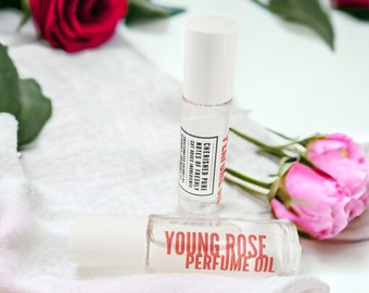 Rose Perfume Oil Roll On – Alcohol-Free Floral Scent, Natural Fragrance
