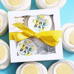 Spa Gift. Gift for Her. Bath Gift Set. Lemon Bath and Body Gift Set. Gift for Mom. Birthday Gift. Thank you Gift. Friend Gift. Mom Gift Box image 6