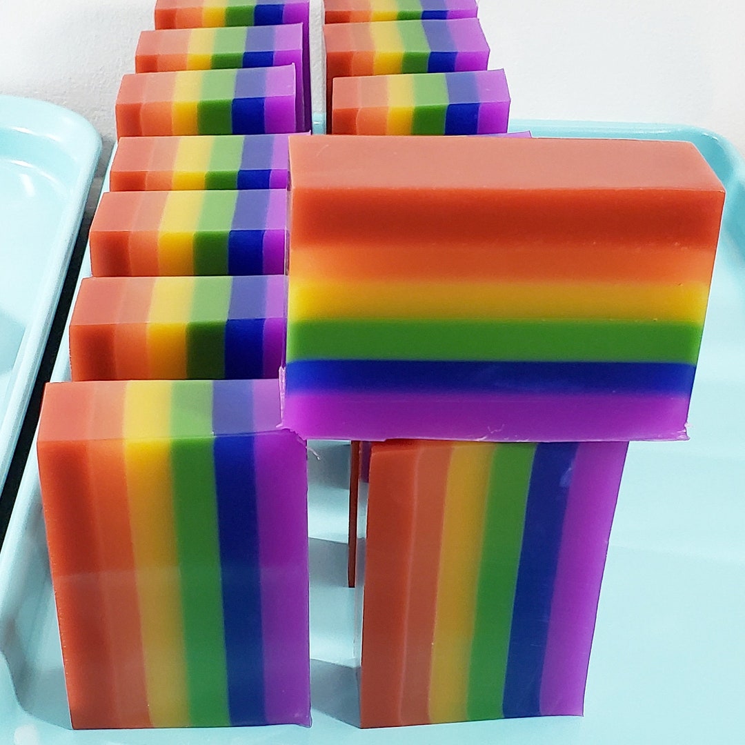 Rainbow Soap. Unique Gift. Natural Soap. Best Friend Gift. Vegan Soap