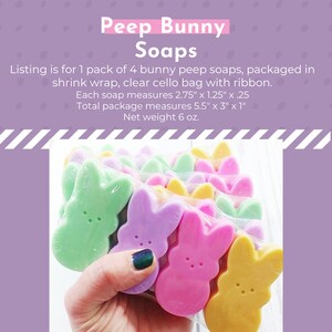 Gift for Her. Mom Gift. Mothers Day Gift. Easter Gift Ideas. Best Friend. Gift Women. Peep inspired Soaps. SOAP GIFT SET. Birthday Gift image 3