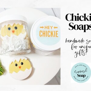 Yellow Chick Soaps, Easter gift, Easter basket stuffer for kids and adults. Best Friend Easter Gift image 5