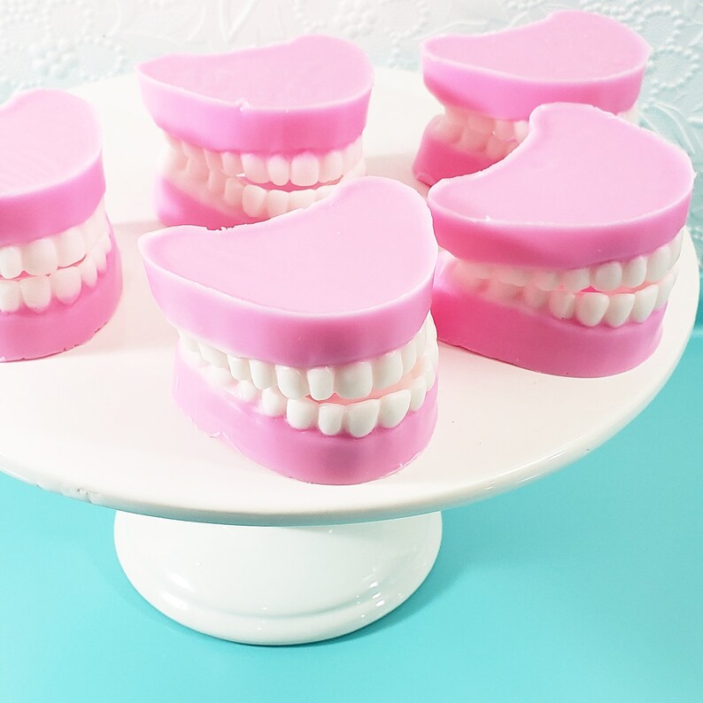 Funny Gift / Birthday Gag Gift / False Teeth Denture Soap / Etsy