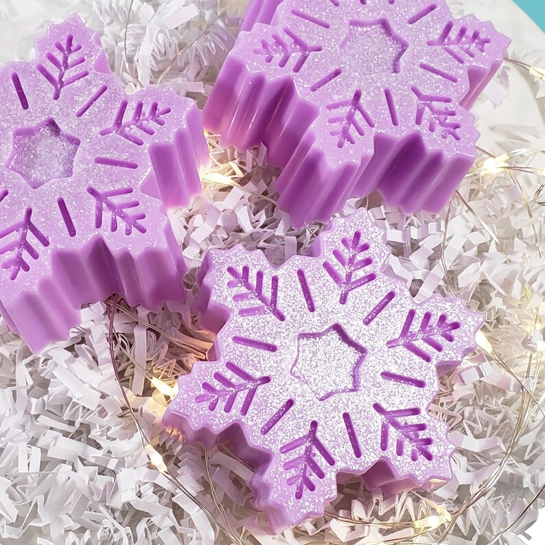 Personalized Winter Baby Shower Favors Snowflake Soap Etsy