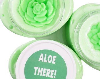 Aloe Vera Sugar Scrub with Succulent Soap, Exfoliating Body Polish