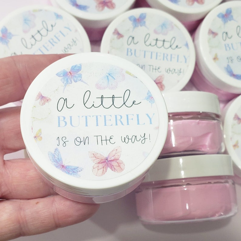 Butterfly Baby Shower Party Favor for Guests Girl Baby Shower Hand Cream Favors Butterfly Theme Birthday Favors Personalized Favor Pink image 6