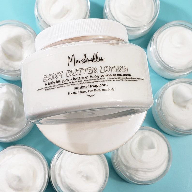 Whipped Body Butter. Body Butter Lotion. Marshmallow Whipped Body Butter. Body Lotion. Whipped lotion. Natural Body Butter. Hand cream image 9