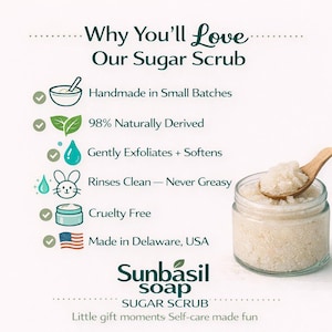Handmade Toasted Coconut Whipped Sugar Scrub Soap image 4