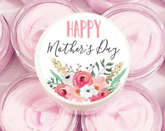 Happy Mother's Day Small Party Favor Guest Gift For Mothers Day - Floral Handcream Body Butter Affordable Bulk  Brunch Luncheon Tea Party