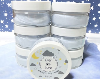 Over The Moon – Baby Shower Body Butter Favors – Boy, Moon Theme Guest Gift