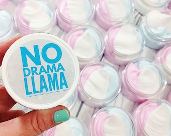 No Drama Llama Whipped Body Butter. Llama party favor. Kids sparkle. Best friend Gift. Llama party favor. Birthday party favor. Llama Mama