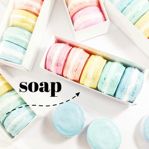 Macaron Gift Box Soap Gift Set for Women. Birthday gift for her, Macaroon Soap Gift Unique gifts for Women Mothers Day Christmas Best friend