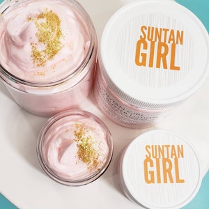 Whipped body butter. Natural lotion. SUNTAN Girl Whipped Body Butter. Natural skin care. Skincare. smells like suntan lotion. Body lotion image 7