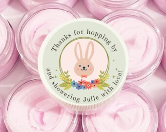 Baby Shower Favors Hand Cream Bunny Baby Shower Favor Personalized Party Favors for Guests  Baby Girl Baby Shower Easter Rabbit Spring