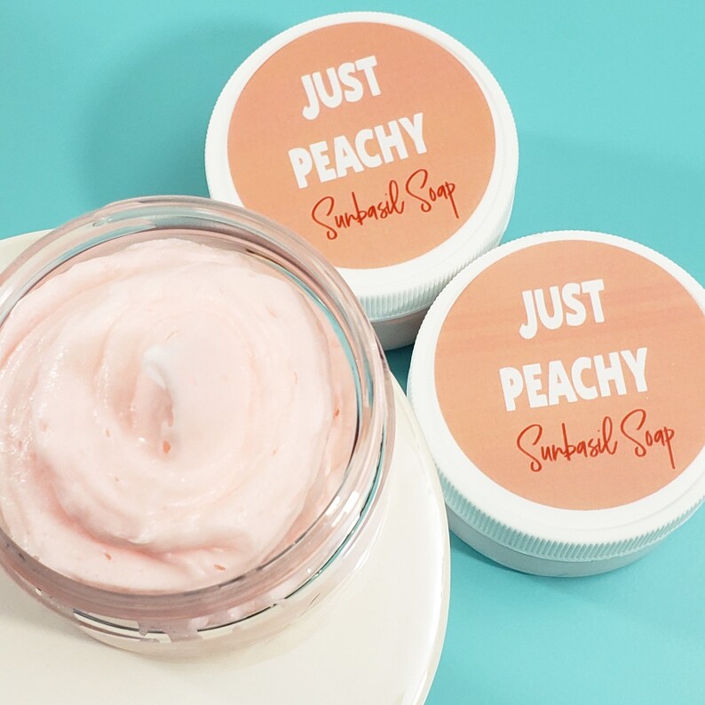 Peach Natural Body Lotion. Hand Cream. Whipped Body Butter Skincare. Gift for Her. PEACH Body Butter. Whipped Natural Body Butter Lotion image 7