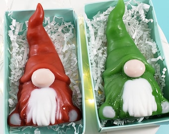 Christmas Gnome Bar Soap / Stocking Stuffer / Scandinavian Gnome / Holiday Decor / Christmas Gift / Unique Gifts / Gnome Gifts / Gnomes