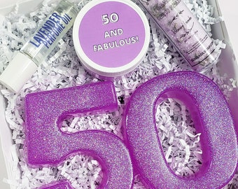 50th Birthday Gift Spa Gift for Women / 50th Birthday Gift For Her / 50 and Fabulous / 50th Birthday Gift Ideas / Birthday Gift Box, Sister