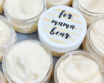 Honey Bunny Whipped Body Butter: Natural Bergamot & Honey Lotion