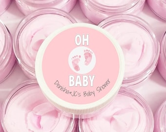 Baby Shower Favors Hand Cream - Oh Baby Pink Feet Party Favors - Personalized Party Favors for Girl Baby Shower - Party Favor for Adults