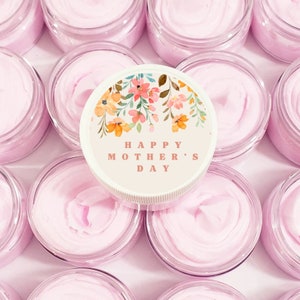 Mothers Day Favors Hand Cream Watercolor Wildflower Party Favors Boho Floral Personalized Party Favors for Mom Grandmother Aunt Mother image 4