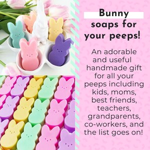 Gift for Her. Mom Gift. Mothers Day Gift. Easter Gift Ideas. Best Friend. Gift Women. Peep inspired Soaps. SOAP GIFT SET. Birthday Gift image 2