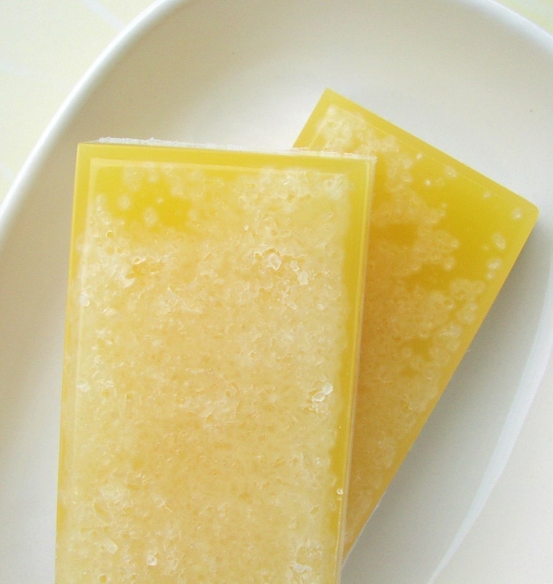 Savon au citron Citrus naturel citron sel Bar savon savon fait à la main Sunbasilgarden cadeau femmes cadeau pour elle cadeau moins de 10 gourmand cadeau pour lui elle image 5