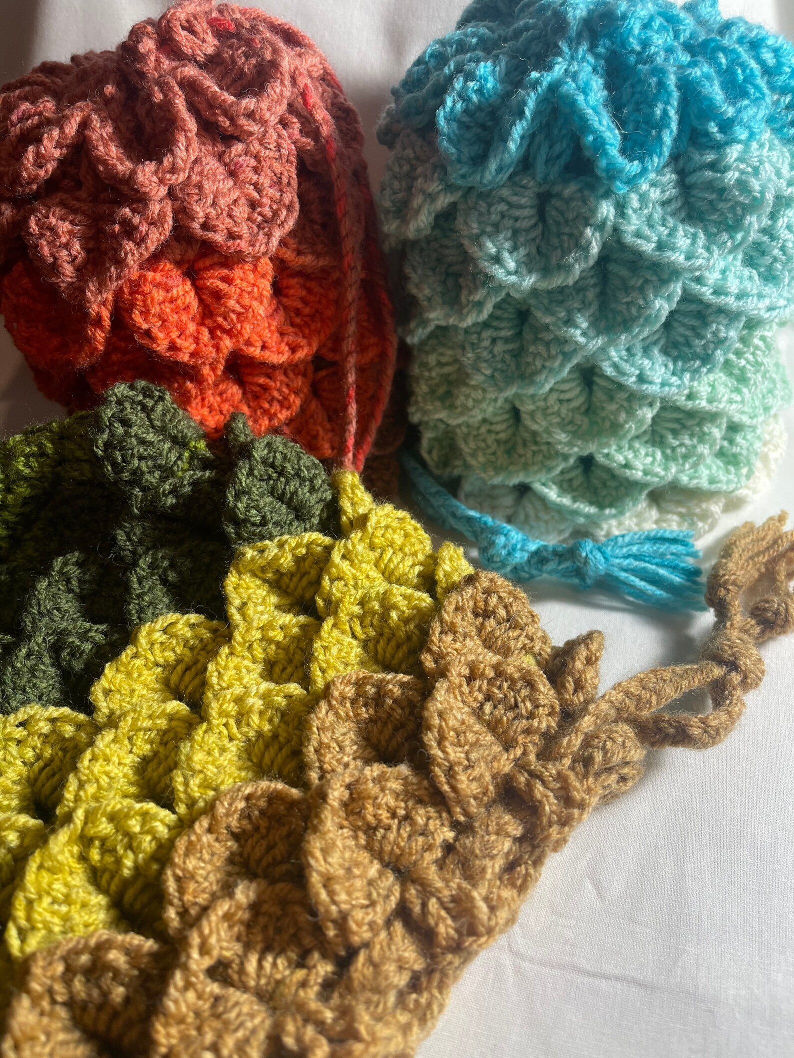 crochet dragon bag