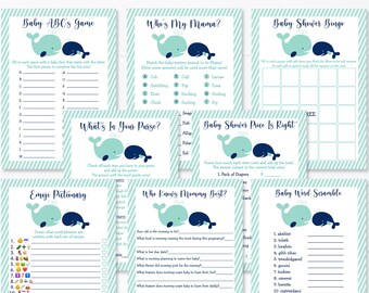 whale baby shower ideas