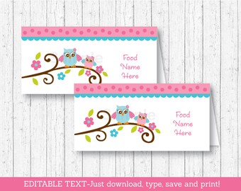 Pink owl baby shower | Etsy