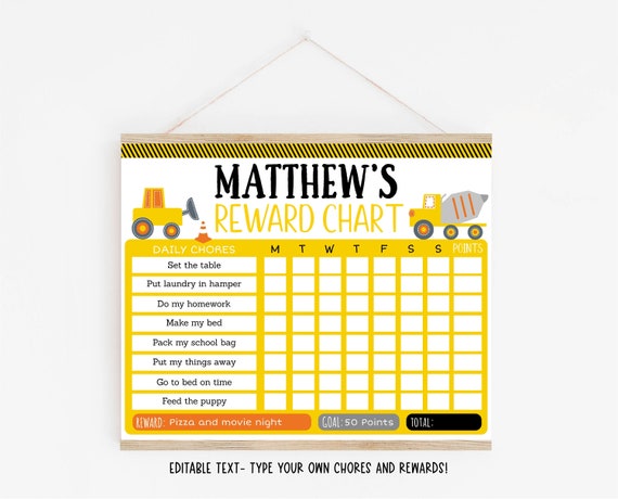 Free Diy Behavior Chart - Download in Word, PDF, Illustrator, PSD