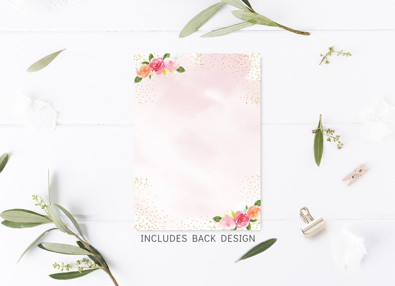 Editable Let's Par-tea Birthday Invitation Tea Party Birthday Invite Pink Gold Floral Girl Tea Party Digital Printable Instant Download A583 image 4