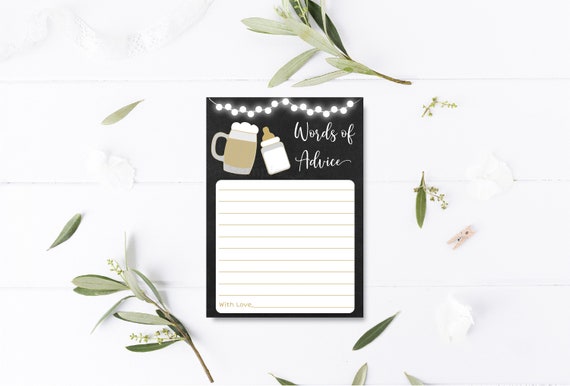 Baby Is Brewing Mommy Advice Cards Baby Is Brewing Baby Advice Cards Beer Baby Shower BaByQ Shower Gender Neutral Digital Printable A116 Il_570xn
