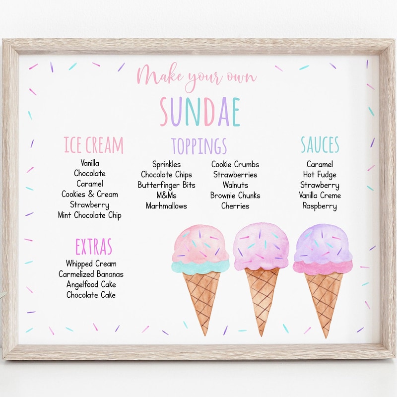 Sundae Bar - Etsy