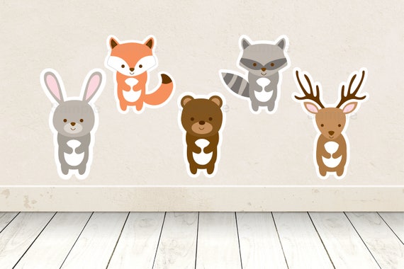 cute woodland animal cut outs woodland baby shower woodland baby animal cutouts printable