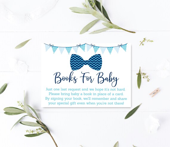Printable Instant download, Editable Baby Shower cards Oh Boy Baby Shower Book Request Cards