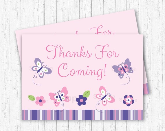 Butterfly Party Favor Tags / Butterfly Thank You Tags / Butterfly Baby Shower / Pink Butterfly / Beautiful Butterfly / INSTANT DOWNLOAD A248 Il_570xn