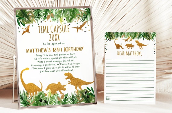 Dinosaur Birthday Party Sign Template Editable (Instant Download