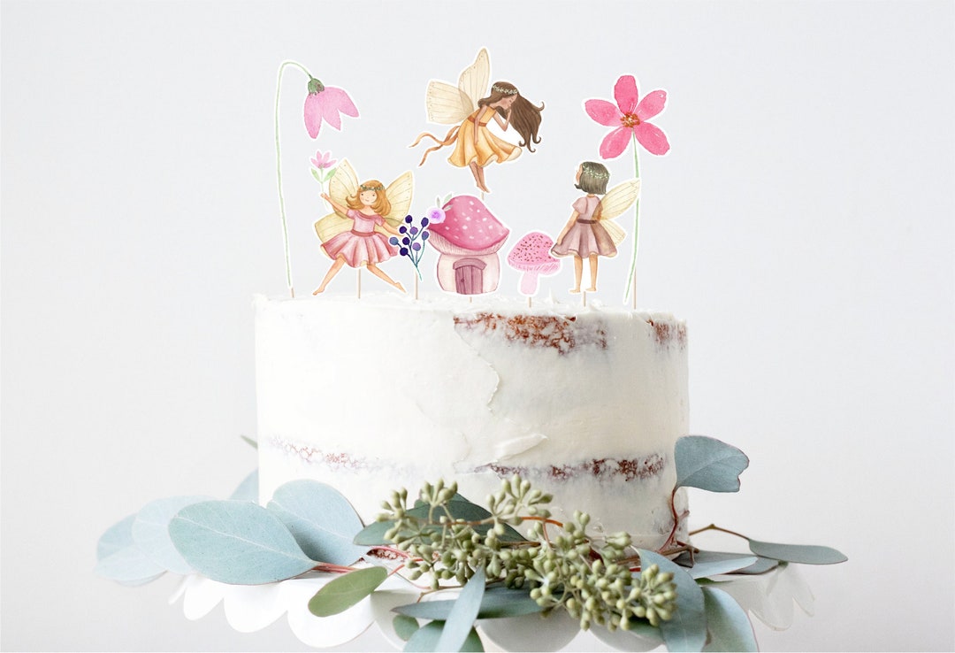 Custom Fairy Cake Topper, Personalised Fairy Party Decor,Fairy Themed Birthday  Decorations,Pixie Cake Topper,Garden Party Decor - AliExpress
