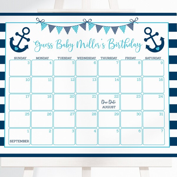 Nautical Calendar - Etsy